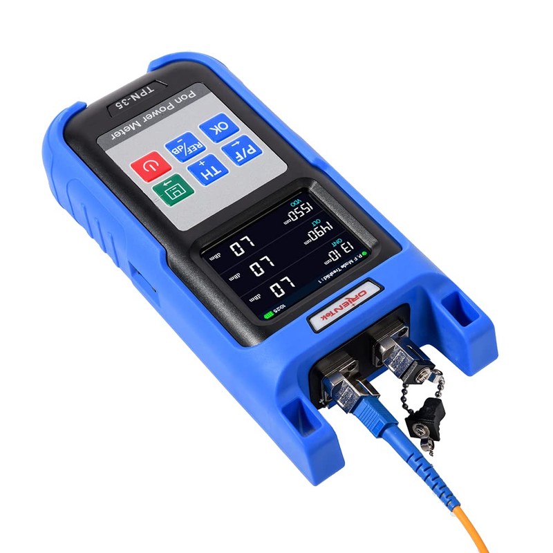 SC/APC PON Optical Power Meter, 1310/1490/1550nm Fiber Optic Power Tester,