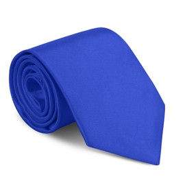 URAQT Men's Ties, Satin Elegant Tie 8 cm for Men, Classic Wedding Tie for Office or Festive Events (Royal Blue), royal