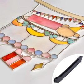 Stained Glass Copper Foiling Tool - Manual Crimper Stained Glass Foil Wrapping Tool - Stained Glass Art Foiler for Beginners, Professionals, Artists, Art Lovers