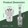 Upgraded Stainless Steel Trailer Jack Drill Adapter,Crank Handle Cordless Drill