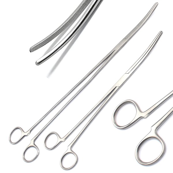 AAProTools New 2PC Fishing Set 12" + 16" Curved HEMOSTAT