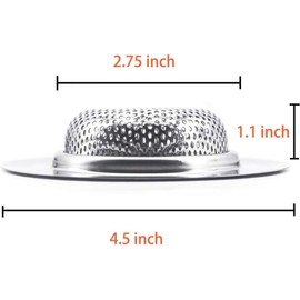 Kitchen Sink Strainer, Strainer for Most Kitchen Sink Drain Basket, Upgraded Double-Layer Safe Design Kitchen Sink Strainer（7.3）