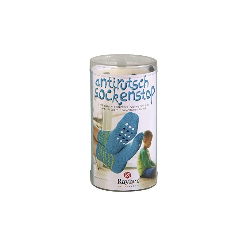 Rayher 38847000 Gommini Antiscivolo, Calzini, Set Fai da Te, Colori