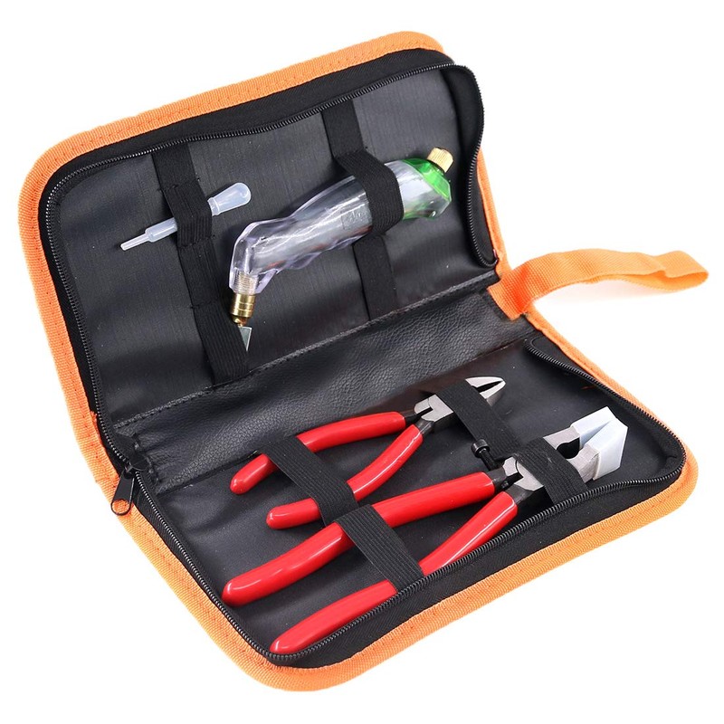 Hilitchi 3-Pcs Premium Glass Running Breaking Pliers and Pistol Grip