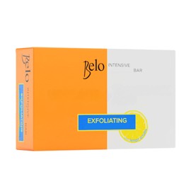 Belo Intensive Exfoliating Soap with Lemon Scrubs Gentle Cleanser Smooth Texture Glow Enhancing Skincare Bar - 65g
