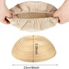 TopHomer 6 Packs Bread Basket Liner Cloth Sourdough Banneton Proofing