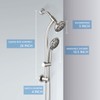 UCLIMAA High Pressure 48-Settings Shower Head with Handheld Shower,Drill-Free 3-Way