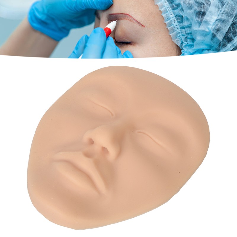 5D Makeup Practice Mannequin Solid Silicone Elastic Soft Microblading Supplies