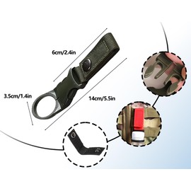 KAPSING Pack of 8 Nylon Belt Bottle Holder Clips, 4 Colours Backpack Bottle Holder, Water Bottle Buckles Holder Hooks, Water Bottle Buckle Bottle Holder Clips