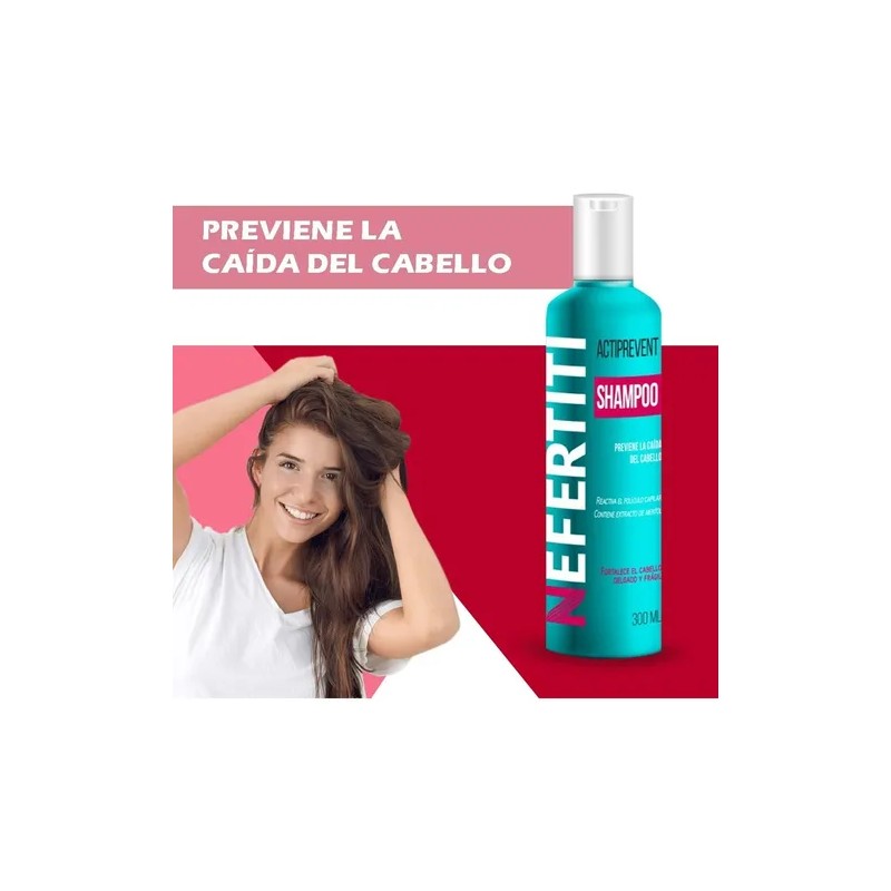 Shampoo Anticaida Del Cabello Actiprevent Nefertiti 300ml