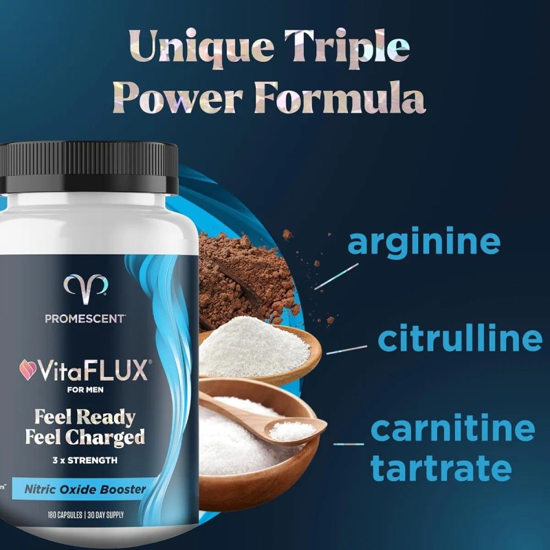 Promescent Vitaflux Suplemento xido Ntrico Cpsulas Pote Sabor Sin Sabor