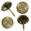 Decotacks® Woven Upholstery Nails/Tacks 7/16" - 100 Pcs [Antique Brass