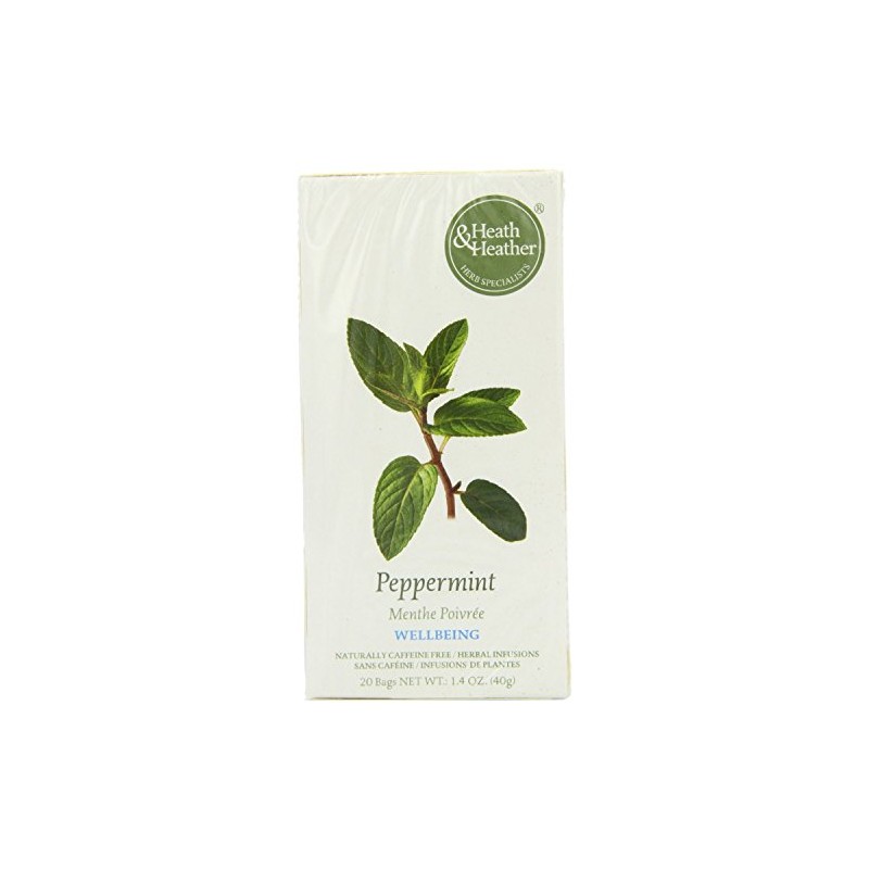 Heath and Heather Organic Peppermint Herbal Infusions 20 Teabags (Pack