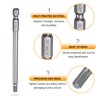 sourcing map 3pcs H4.5 Hex Head Drill Bit Wrench 4.5mm