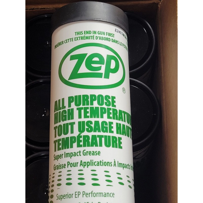 Zep 14 Oz High Temperature Grease Cartridge Green 312101 QTY
