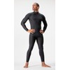 DEVOPS 3 Pack Men's Athletic Turtle Neck Long Sleeve Compression