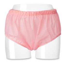 2 PCS Adult Diaper Cover,TPU Waterproof Underwear,Incontinence Leak-Protection,Washable Incontinence Underwear Women, Pink Plastic Pants