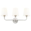 Bathroom Light Fixtures, Brushed Nickel Vanity Lights with Flared White