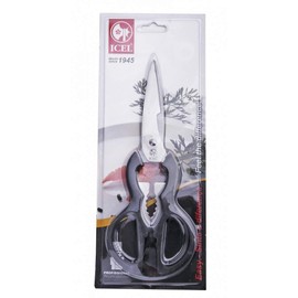 ICEL Cutlery Quality, Multipurpose Kitchen Meat Scissors/Shears, Black