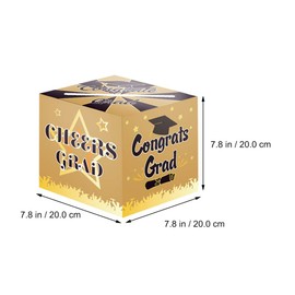 LUOZZY 25 Pcs Congrats Grad Graduation Card Box for Class of 2025 Graduation Cards