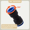 Bwintech Pack of 12 12 mm Straight Pneumatic Plug Connector,