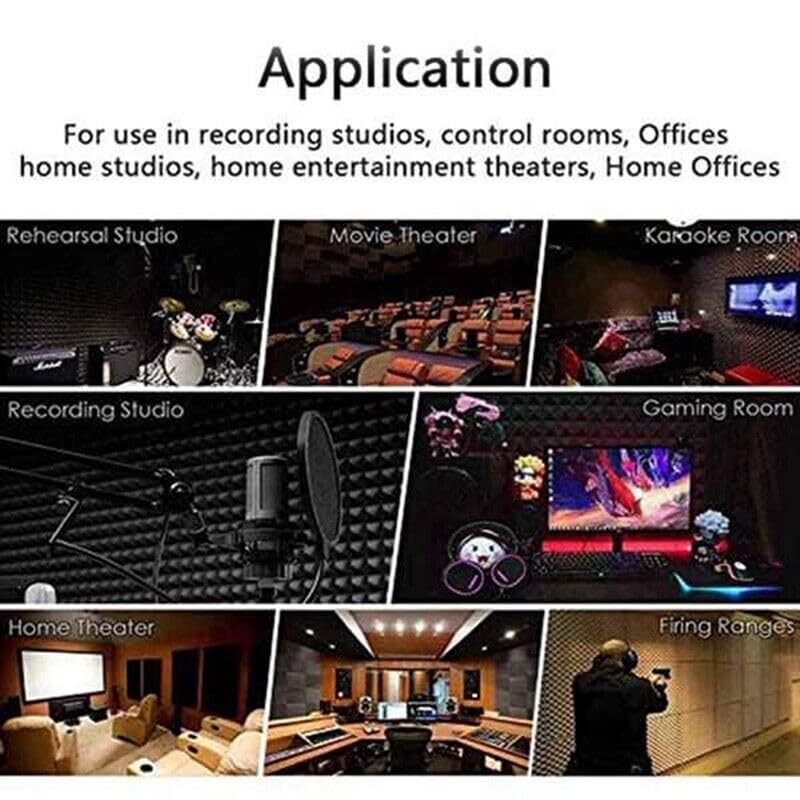 TAVICE 144 Pcs Acoustic Panel Soundproof Studio Foam for Wall