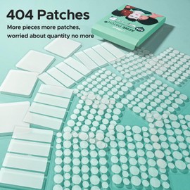 LitBear Large Pimple Patches, 60x60mm Big Acne Patches, Big Hydrocolloid Bandages for Body, Back, Face, and Chest, Zit Patches for Large Breakouts, Hydrocolloid Patch (5 Sizes 404 Counts)