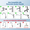 Hibbent Metal Faucet Aerator, 360-Degree Swivel Metal Kitchen Sink Aerator,