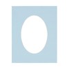 CountryArtHouse Baby Blue Acid Free 5x7 Oval Picture Frame Mat