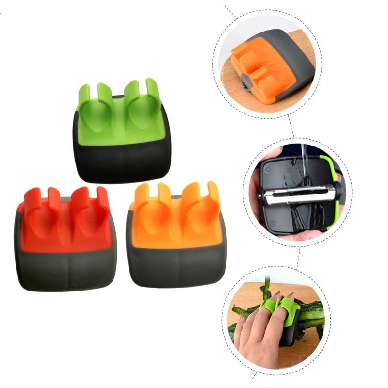 SHOWERORO 2sets Fruit Peeler Brush Multifunctional Vegetable Peeler for Arthritic