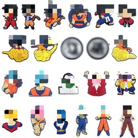 Philoctes Shoe Charms, Children's Shoe Decoration, Cute Shoe Jewellery, Shoe Pins, Gift DIY Decoration for Children's Parties, Polyvinyl Chloride