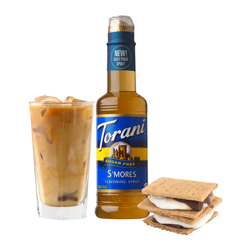 Torani Sugar Free Syrup, S'mores, 12.7 Ounce (Pack of 4)
