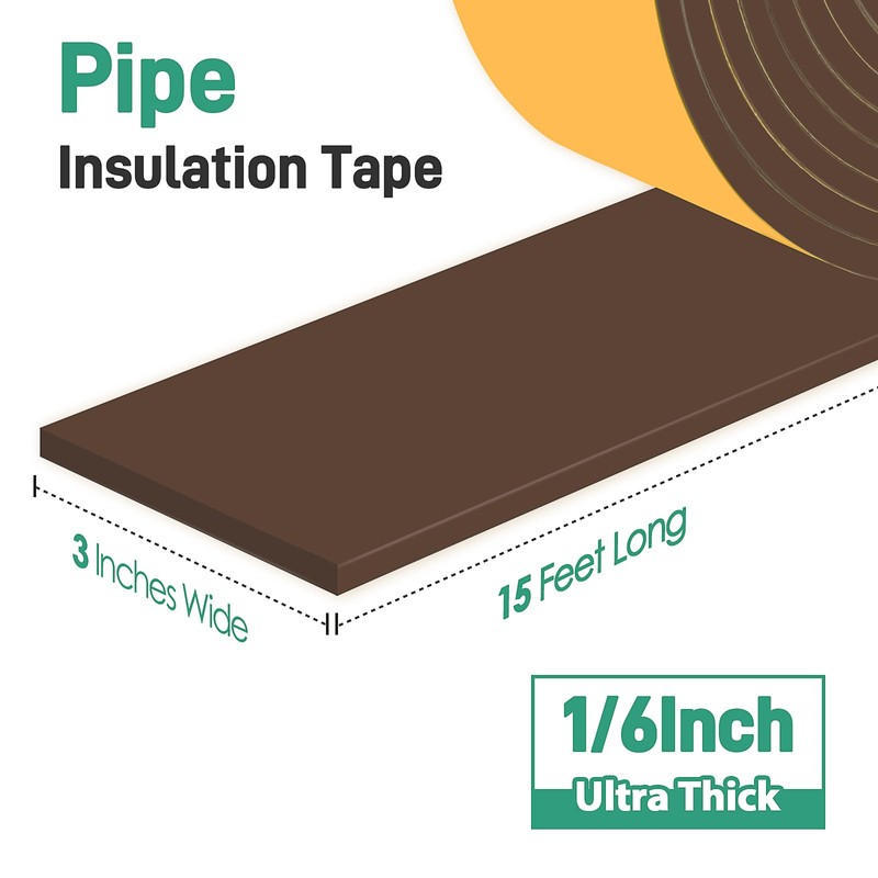 TOHONFOO Pipe Insulation - Foam Insulation Tape - Water Pipe