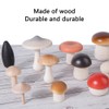 Wooden Mushroom Picking Toys Simulation Mushroom Picking Game Educational Toys