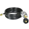 Rixordd 8 Feet Propane Regulator Hose with Gauge - QCC1