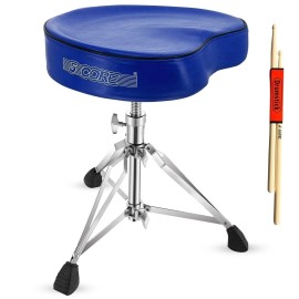 5 Core Drum Throne 4" Padded Ergonomic Guitar Stool Height Adjustable Chair