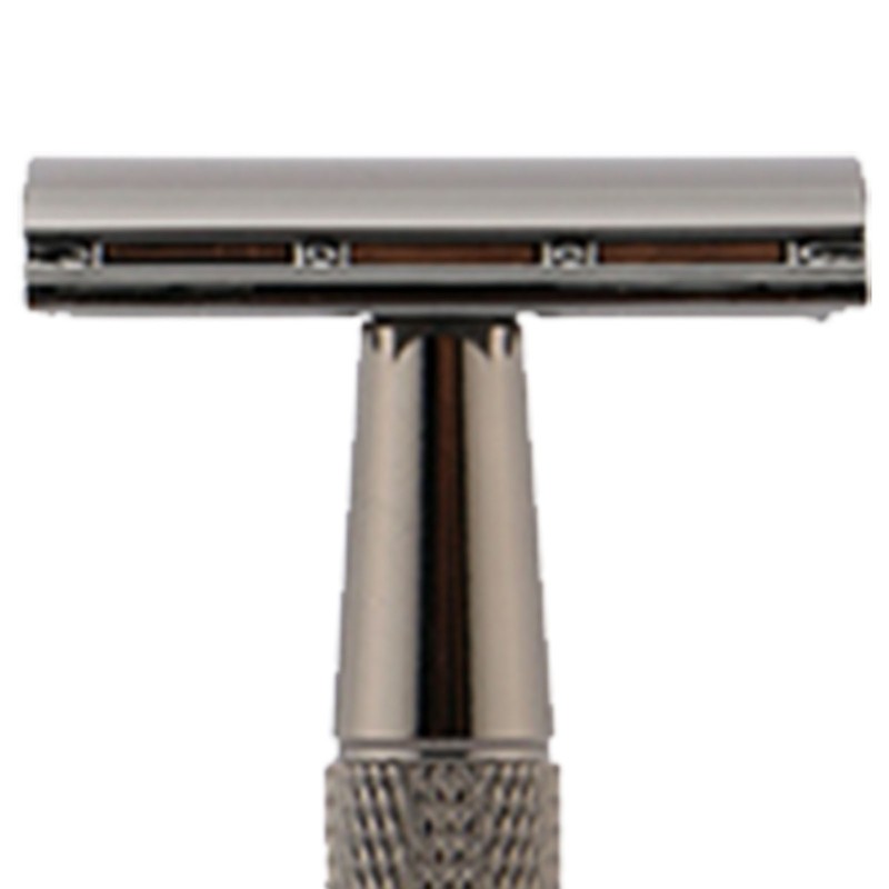 Manual Beard Trimmer 5 Blades Professional Metal Safe Portable Double