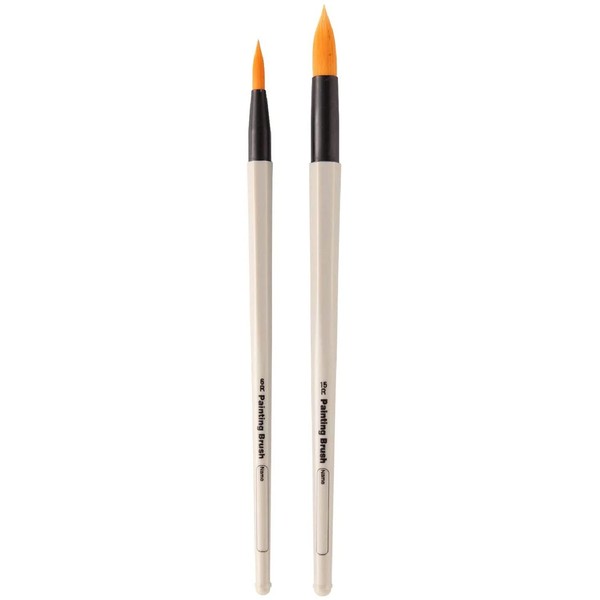 Molibe Creation MNG-ST2-PP Nylon Drawing Brushes for Paints, Hexagonal Shaft,