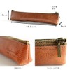 Endmark Pencil Case, Leather, Stylish, Slim, Pencil Case, Made in