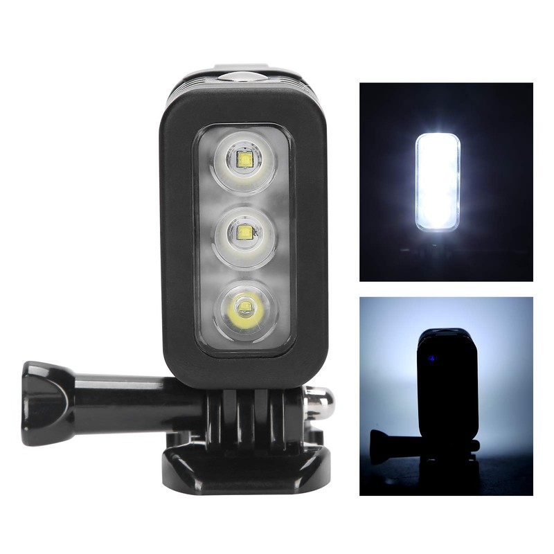 Diving Cutter, Waterproof Fill Light and Accessories, 45 m Waterproof