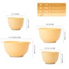 BoxedHome Nesting Plastic Mixing Bowl Set, 4 Piece Mixing Bowl