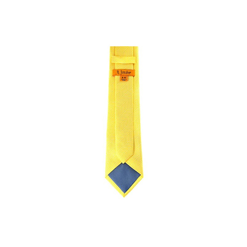 Retreez Boys Woven Tie Herringbone Striped - 8-10 Years, yellow