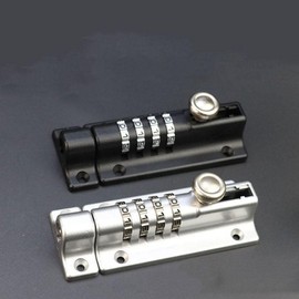 Password Anti-theft Door Lock Latch Hasp Security Device Door Lock Silver