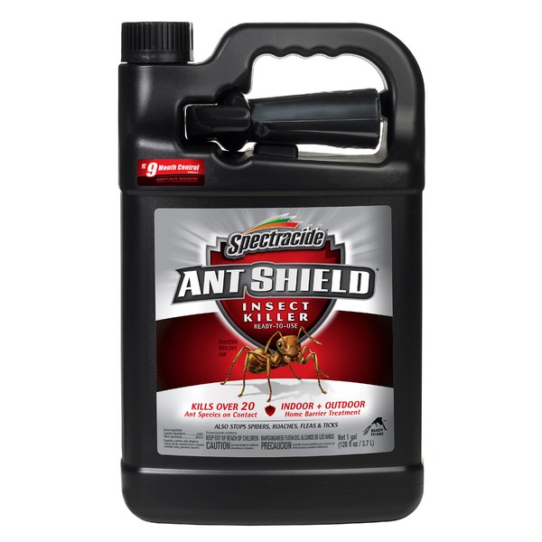 Spectracide Ant Shield Insect Killer Ready-To-Use 1 Gallon, Indoor Plus Outdoor Home Barrier - Pack of 4