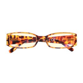 Computer Glasses for Women with Yellow Blue Light Filter Lens Reading Eyeglasses(DEMI) +1.75