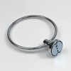Towel Holders for Bathrooms Wall Mounted - Round Chrome Towel