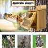 BKISVWCSop Owl House,Wooden Owl Box,Owl Houses for Outdoors, Suitable for