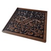 Ottoman Tray 24x24 inches Square Engraved Ottoman Tray for Living