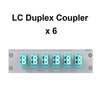Duogalia LC-OM3 6 Duplex 12 Port DIN Rail Fiber Optic