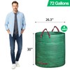 Mezchi 4 Pack 72 Gallons Reusable Yard Waste Bag, Large